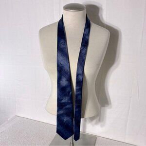 Vintage Club International Navy Blue Paisley Tie